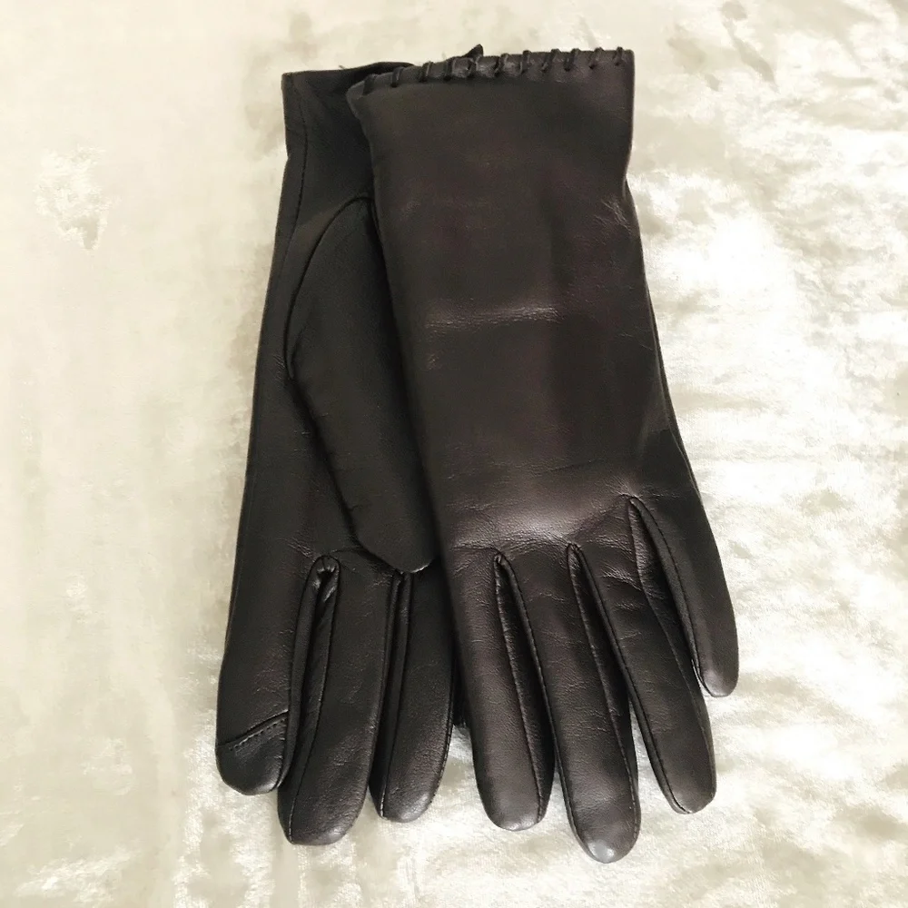 Fownes Fur Lined Genuine Leather Gloves Touch Screen Compatible